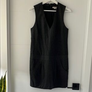 Vince Grey Sleeveless Wool Dress